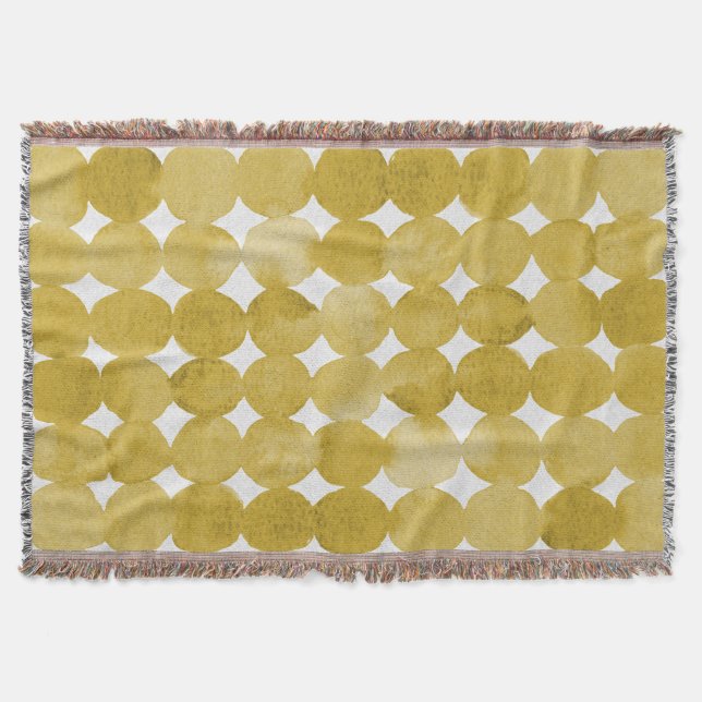 Couverture Motif de points jaune aquarelle tendance (Devant)