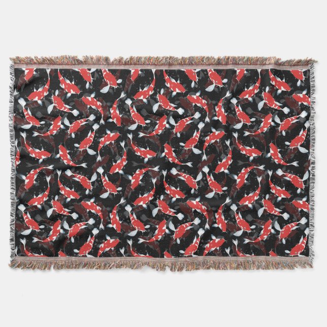 Couverture Motif de poisson Red Koi (Devant)