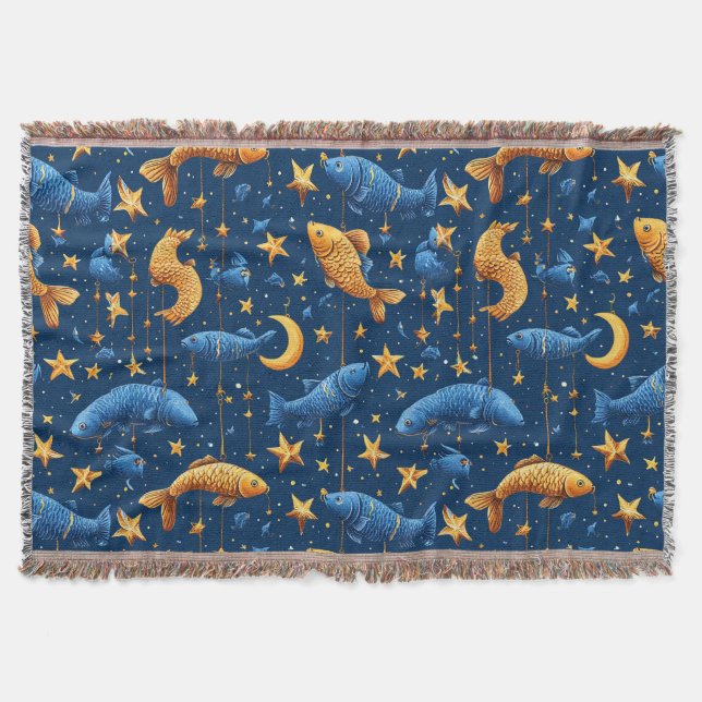 Couverture Motif de poissons colorés (Devant)