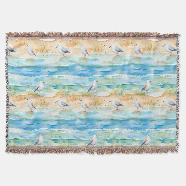 Couverture Motif de rivage du Bécasseau côtier (1) (Devant)