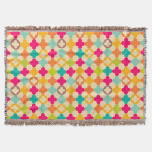 Couverture motif de rosette médiéval Vintage