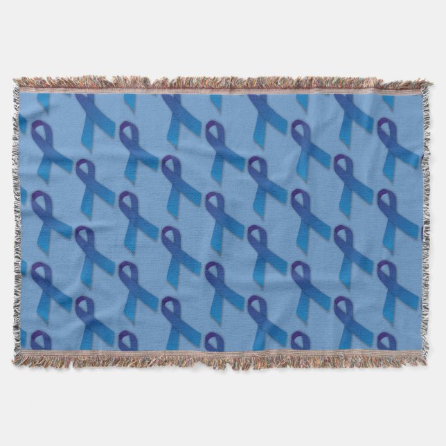 Couverture Motif de rubans bleus (Devant)