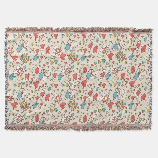 Couverture Motif de Saint-Valentin avec le cupidon (Devant)