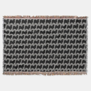 Couverture Motif de silhouettes d'espagne tibétaine
