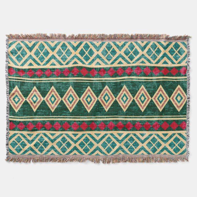 Couverture Motif de style africain géométrique Abstrait (Devant)
