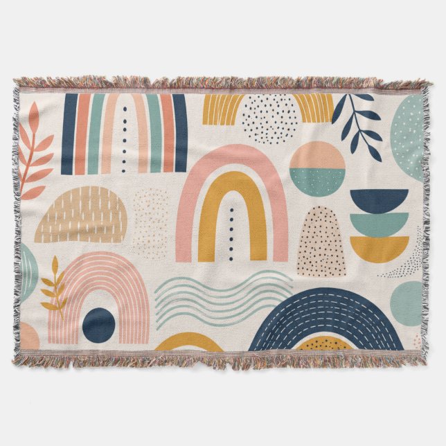 Couverture Motif de surface abstrait en arc de prisme pastel (Devant)
