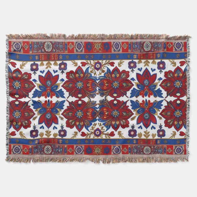 Couverture motif de tapis serbe 8 (Devant)