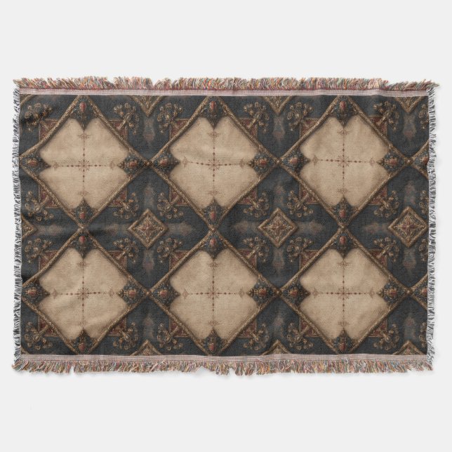 Couverture Motif de travail du bois sculpté gothique (4) (Devant)
