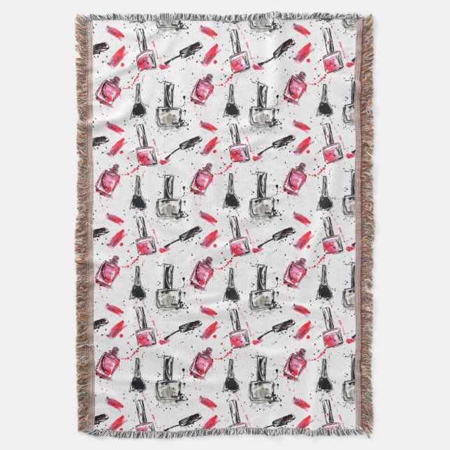 Couverture Motif de vernis à ongles d'aquarelle (devant Vertical)