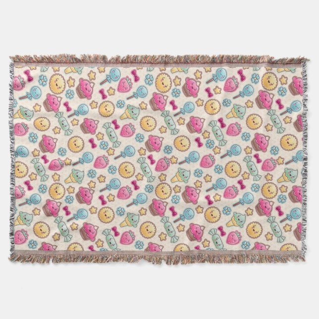 Couverture Motif d'enfant de Kawaii avec des griffonnages (Devant)