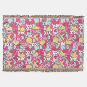 Couverture Motif d'enfant de Kawaii avec les griffonnages