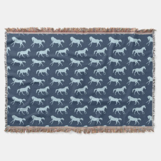 Couverture Motif des chevaux Galloping de la Marine et du Hun