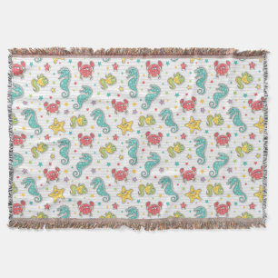 Couverture motif des créatures de mer