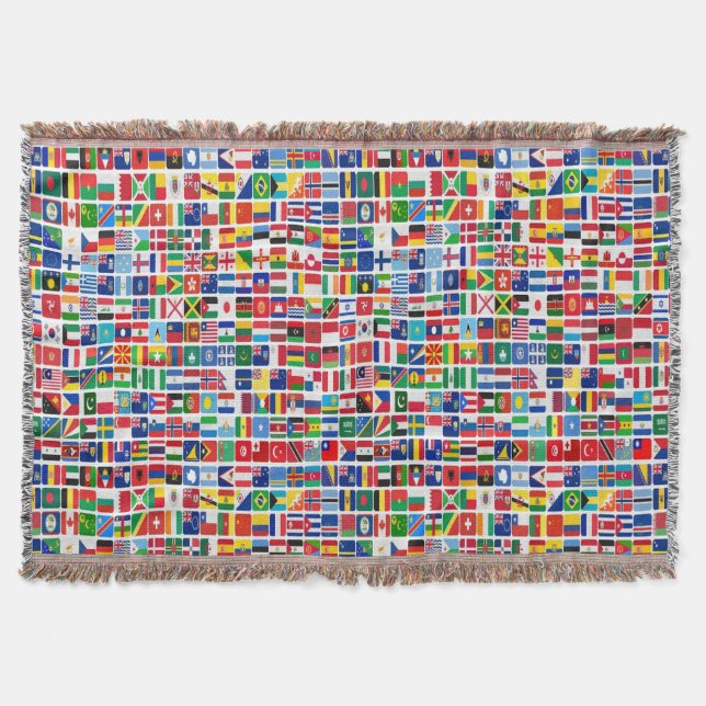 Couverture Motif des drapeaux de la nation de tous les pays d (Devant)