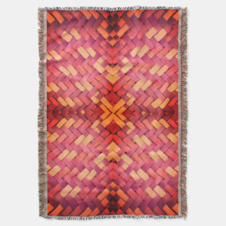 Couverture Motif d'Harmonie tissée Lot Blanket