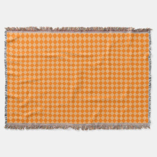 Couverture Motif diamant orange combiné STaylor