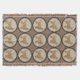 Couverture Motif d'insigne de chien de golden retriever