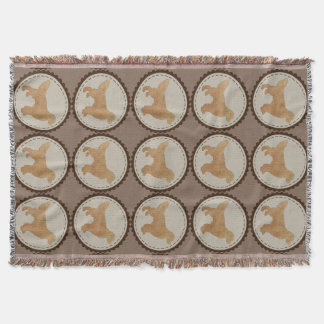 Couverture Motif d'insigne de chien de golden retriever