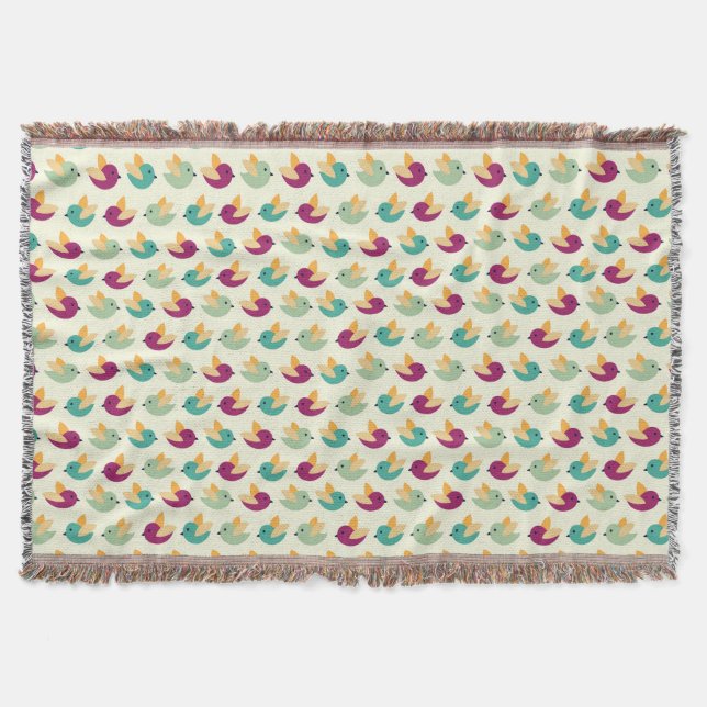 Couverture Motif d'oiseaux (Devant)