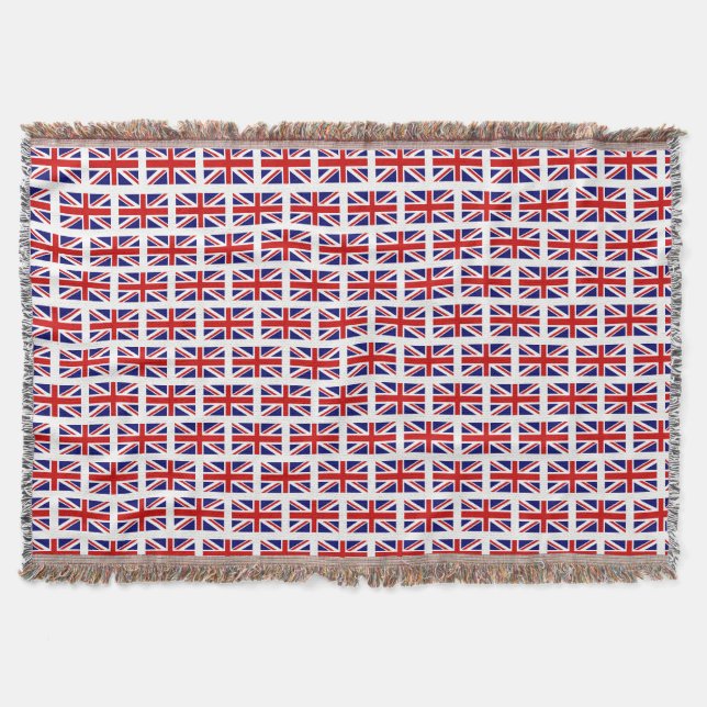 Couverture Motif du drapeau britannique Union Jack jetez une  (Devant)