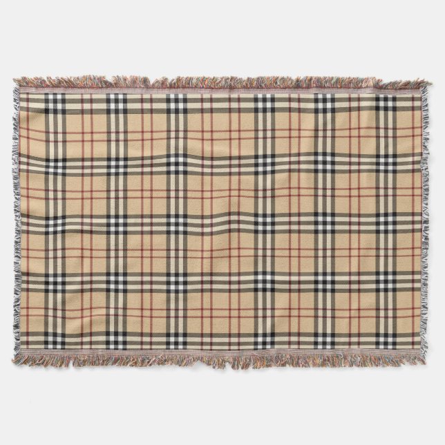 Couverture Motif écossais de Tartan (Devant)