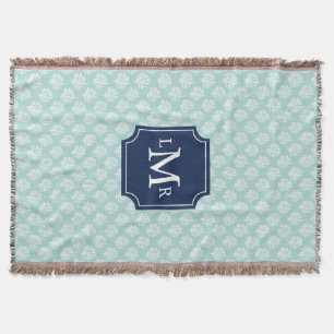 Couverture Motif en bon état de récif coralien et monogramm