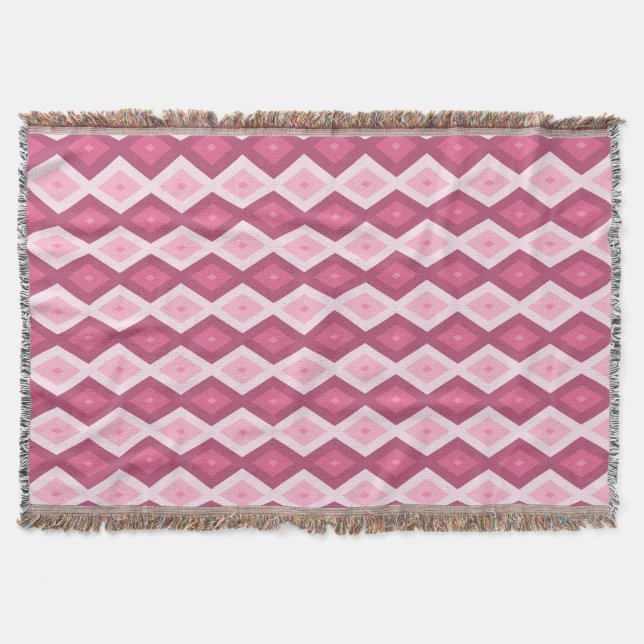 Couverture Motif en diamant rose (Devant)