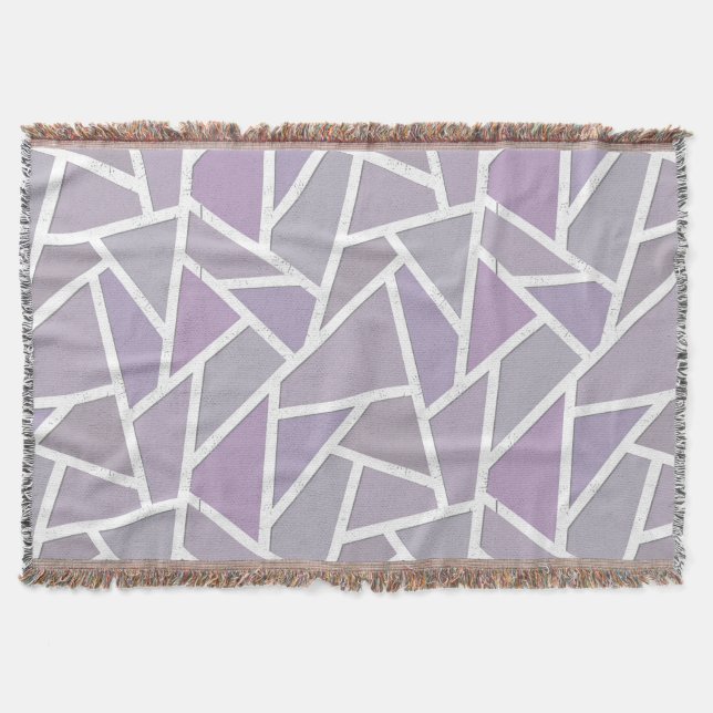 Couverture Motif en mosaïque de lavande (Devant)