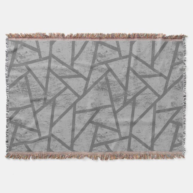 Couverture Motif en mosaïque gris (Devant)