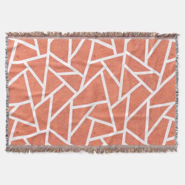 Couverture Motif en mosaïque orange mandarin (Devant)