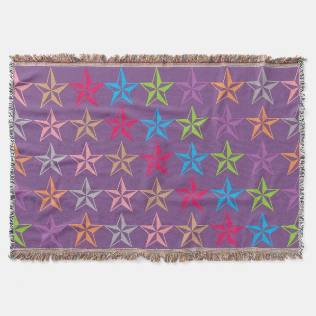 Couverture Motif étoiles coloré (Devant)