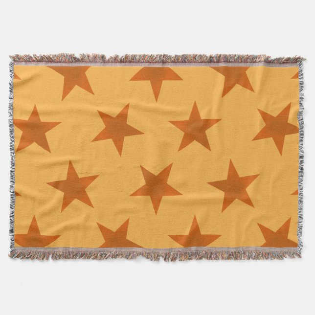 Couverture Motif Étoiles Dorées 2 (Devant)