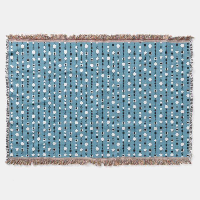 Couverture Motif festif avec perles enfilées et étoile de bij (Devant)