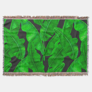 Couverture Motif feuille de banane