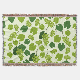 Couverture Motif Feuille de raisins et de raisins