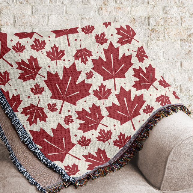 Couverture Motif Feuille de Red Maple (Créateur téléchargé)