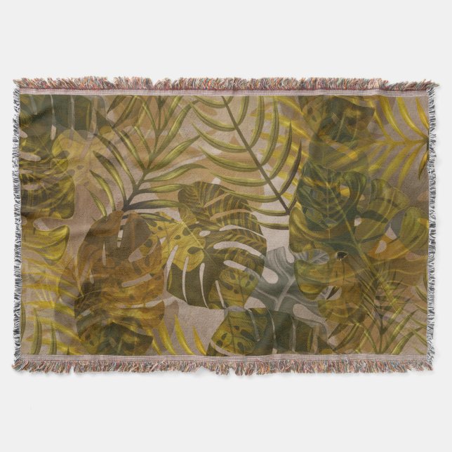 Couverture Motif Feuille terrien (Devant)