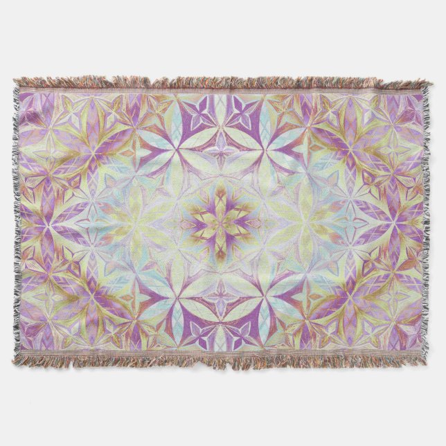 Couverture Motif Fleur de Vie (Devant)