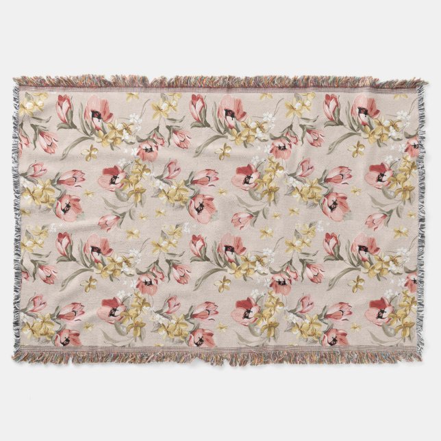 Couverture Motif floral 3 d'élégance abstraite (Devant)