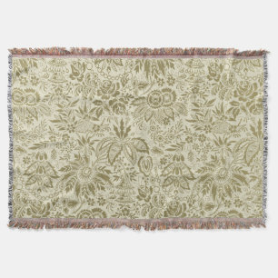 Couverture Motif floral Antique Damask Paisley
