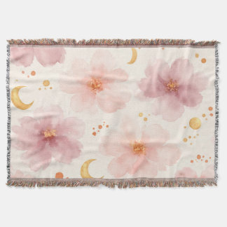 Couverture Motif floral aquarelle rose élégant
