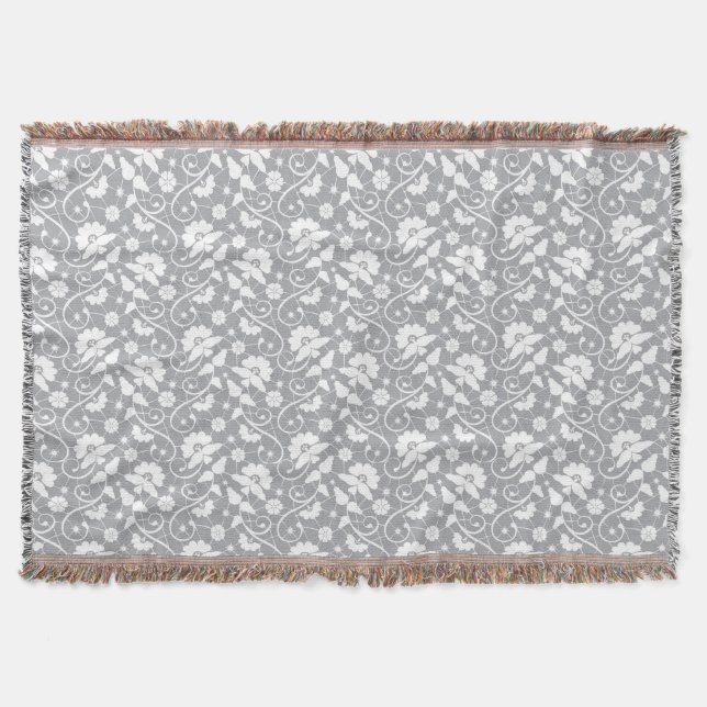 Couverture Motif floral de dentelle (Devant)