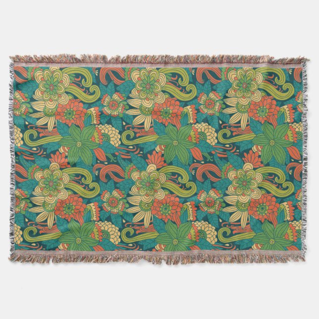 Couverture Motif floral d'été (Devant)