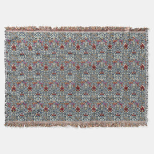 Couverture Motif floral indigo vintage de William Morris