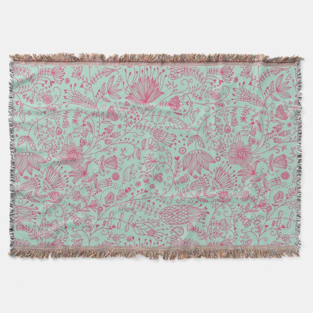 Couverture Motif floral mignon d'été (Devant)