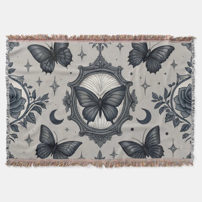 Couverture Motif floral papillon gothique (2) (Devant)