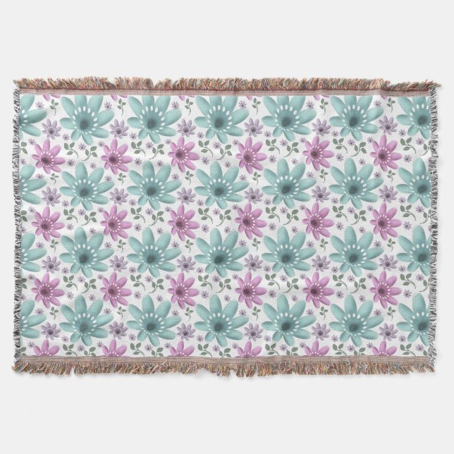 Couverture Motif floral pastel sans couture  (Devant)