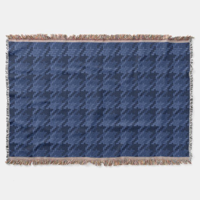 Couverture Motif frappant de formes bleues (Devant)
