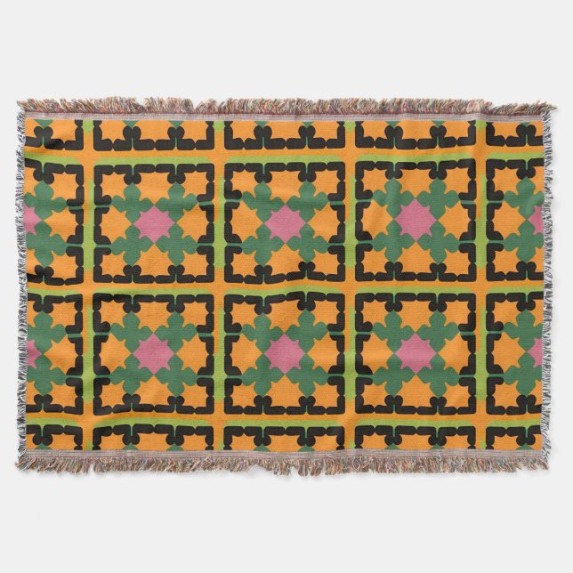 Couverture Motif Géométrique Abstrait (Devant)