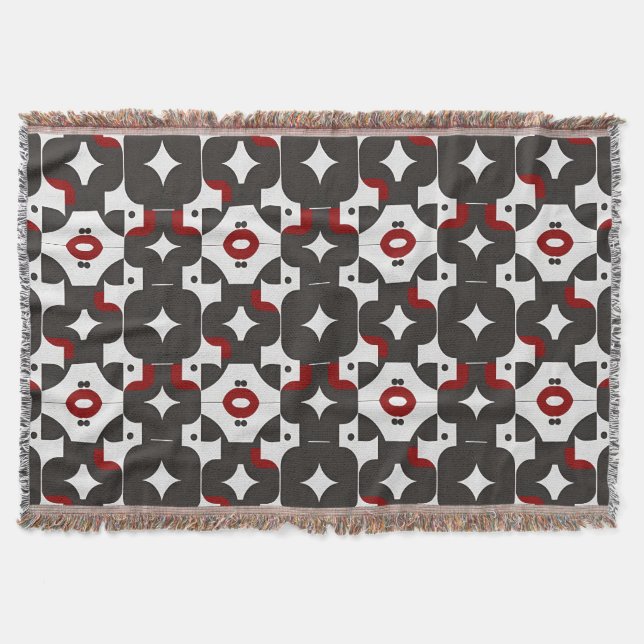 Couverture Motif Géométrique Abstrait (Devant)